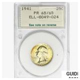 1941 Washington Silver Quarter NCI PR65