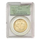 1936-D San Diego Half Dollar PCGS MS65 OGH
