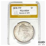 1878 REV79 Morgan Silver Dollar PGA MS64