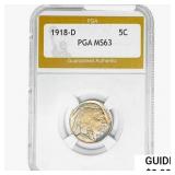 1918-D Buffalo Nickel PGA MS63
