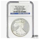 2007-W Silver Eagle NGC PF70 UC