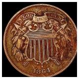 1864 Two Cent Piece CLOSELY UNCIRCULATED