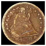 1858-O Seated Liberty Quarter NICELY CIRCULATED