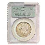 1935 Arkansas Half Dollar PCGS MS64 OGH