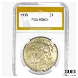 1935 Morgan Silver Dollar PGA MS63+