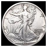 1916-D Walking Liberty Half Dollar CLOSELY