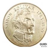 1973 3.9oz Silver Panama 20 Balboas