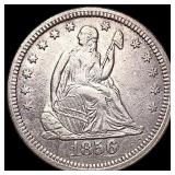 1856 Seated Liberty Quarter CLOSELY UNCIRCULATED