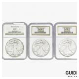 [3]1987-1989 Silver Eagle NGC MS69
