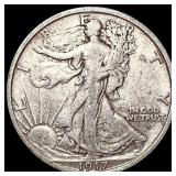 1917-D Walking Liberty Half Dollar LIGHTLY