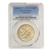 1925-S Jubilee Half Dollar PCGS MS66