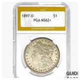 1897-O Morgan Silver Dollar PGA MS62+
