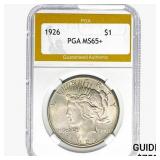 1926 Silver Peace Dollar PGA MS65+