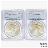 [2]1923 Silver Peace Dollar PCGS MS64