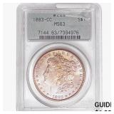 1883-CC Morgan Silver Dollar PCGS MS63
