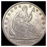 1873 Seated Liberty Half Dollar NEARLY