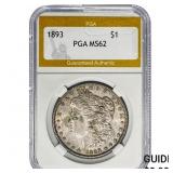 1893 Morgan Silver Dollar PGA MS62