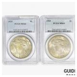 [2]1925 Silver Peace Dollar PCGS MS64