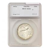 1915-S Panama-Pacific Half Dollar SEGS MS 63 DET.