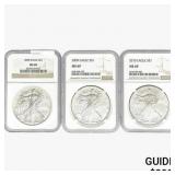[3]2008-2010 Silver Eagle NGC MS69