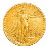 1909-S $20 Gold Double Eagle NEARLY UNCIRCULATED