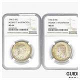 [2]1946-D Booker T Half Dollar NGC MS66