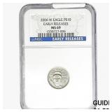 2006-W 1/10oz Platinum $10 Eagle NGC MS69