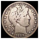 1908-O Barber Half Dollar NICELY CIRCULATED