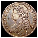 1834 Capped Bust Half Dollar NEARLY UNCIRCULATED