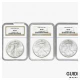 [3]1993-1999 Silver Eagle NGC MS69
