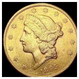 1895-S $20 Gold Double Eagle CLOSELY UNCIRCULATED