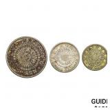 50,20,10 Sen Japan .4161 ASW NEARLY UNCIRCULATED