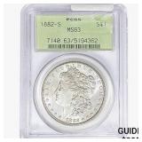 1882-S Morgan Silver Dollar PCGS MS63