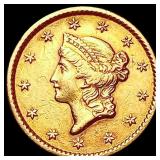 1853 Rare Gold Dollar NEARLY UNCIRCULATED