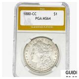 1880-CC Morgan Silver Dollar PGA MS64