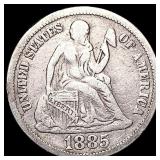 1885 Seated Liberty Dime NICELY CIRCULATED