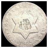 1852 Silver Three Cent NICELY CIRCULATED