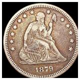 1879 Seated Liberty Quarter NICELY CIRCULATED
