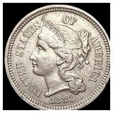 1881 Nickel Three Cent CLOSELY UNCIRCULATED