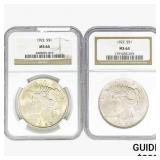[2]1922 Silver Peace Dollar NGC MS64