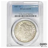 1887-O Morgan Silver Dollar PCGS AU55