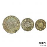 50,20,10 Sen Japan .4161 ASW NEARLY UNCIRCULATED