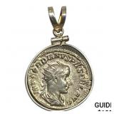 Gordian III Dbl Denarius Sterling Bezel NEARLY UNC