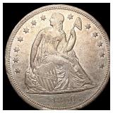 1860-O Seated Liberty Dollar CLOSELY UNCIRCULATED