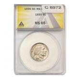 1930 Buffalo Nickel ANACS MS65