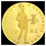 1985 .1104oz Gold Netherlands 1 Ducat CHOICE