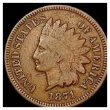 1871 Indian Head Cent NICELY CIRCULATED