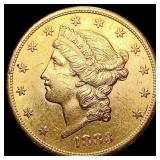 1883-S $20 Gold Double Eagle CHOICE AU