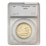 1936 Long Island Half Dollar SEGS MS66+