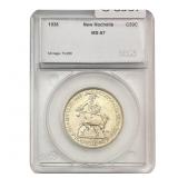 1938 New Rochelle Half Dollar SEGS MS67